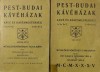 BEVILAQUA BORSODY Béla - MAZSÁRY Béla : Pest-budai kávéházak 1-2. köt. - Kávé és mesterség 1535-1935. Művelődéstörténeti tanulmány.