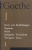 Goethe, Johann Wolfgang : Götz von Berlichingen - Egmont - Stella - Iphigenia Tauriszban - Torquato Tasso 
