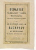 Benedict J. (rajzolta) : Budapest főváros tájékozási tervrajza. [Színes, litografált térképlap]