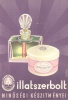 Vajda Lajos (graf.) : illatszerbolt - minőségi készítményei (villamosplakát)