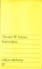 Adorno, Theodor W. : Impromptus
