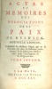 Actes et Memoires des Negociations de la Paix de Ryswick. Tome Second.- Nouvelle Edition.