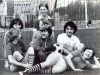 Máté Magda  : Női foci csapat a Népstadion edzőpályáján a 70-es években. 