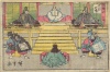 UTAGAWA HIROSHIGE (Ando Hiroshige) : (Legend of Tenjin - Theater scene.)