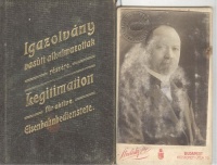 Igazolvány vasúti alkalmazottak részére / Legitimation für aktive Eisenbahnbedienstete  [1915]