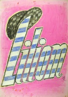 FILO [Fischer Ilona] (graf.) : Liliom  [Eredeti plakátterv] - Petőfi Színház. [1963]
