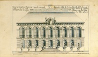 12.	Architecture engraving collection ca. 1738. [Many of them about Dresden]. 121 full-page copperplate. By Martin Engelbrecht, Alexander Gläser, Iohannes Hofmeister, Bernhardt Christoph.