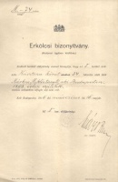 Erkölcsi bizonyítvány (Katonai ügyben kiállítva.) [1916]