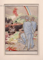 Baja Benedek : Allegorikus akvarell az oroszországi polgárháborús (Гражданская война в России) időkből.