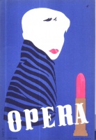 Zala Tibor (graf.) : Opera  (Villamosplakát)