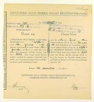 Fertővidéki Helyi Érdekű Vasút Részvénytársaság  -  Élvezeti jegy, 1941.   /  Neusiedler Seebahn Actiengesellschaft - Genuss Schein, 1941.