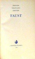 Goethe, Wolfgang Johann : Faust