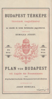 Homolka József : Budapest térképe házszámok megjejölésével és az utczák és terek betürendes jegyzékével (1896) [Reprint kiadás]