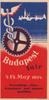 Budapest Fair.  4-14. May 1934.