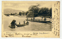 NAGYMAROS. Partrészlet. Rév, csónak a Dunán. (1904)