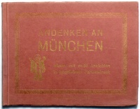 Andenken an München. Album mit zwölf Ansichten in hochfeinem Farbendruck.