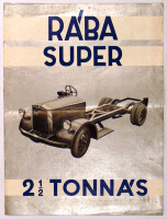RÁBA - Super 2,5 tonnás autóbusz és gyorsteherautó. (a Magyar Waggon és Gépgyár R.T. reklám prospektusa, 1936)