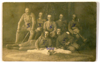 Magyar honvédek csoportképe a szerb háborúból, Pancsova 1914. aug. 16.