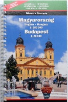 Magyarország 1:250 000. Budapest. Autóatlasz. 2 részletes atlasz 1 kötetben várostérképekkel