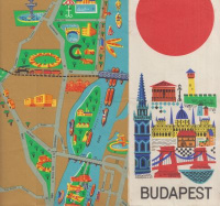 Budapest [belváros grafikus térképe]. 1964.