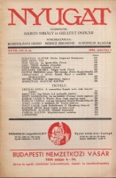 Babits Mihály - Gellért Oszkár (szerk.) : Nyugat XXVII. évfolyam 5. sz. 1934. március 1