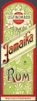 Legfinomabb Jamaika Rum - Magyar Gyártmány (Italcímke) 