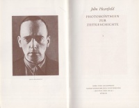 Heartfield, John : Photomontagen zur Zeitgeschichte I. (Unicus)