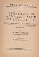 Wulffen, Erich : Szekszuális abnormitások és bűntettek