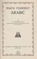 Tritton, A. S. : Teach Yourself Books - Arabic