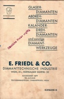 E. Friedl & Co. - Diamanttechnische Industrie  [Produktkatalog]