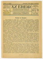 Az Érem - Közlemények régipénz- és emlékéremgyűjtők számára, 1922/3-4. szám 