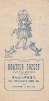 Krajtsy József - Sajt, Vaj, Csemege, Italáru.  Budapest,
