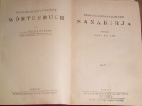 Katara, Pekka (szerk.) : Suomalais-Saksalainen Sanakirja - Finnisch-Deutsches Wörterbuch