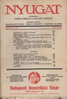 Babits Mihály - Gellért Oszkár (szerk.) : Nyugat XXVIII. évfolyam 3. sz. 1935. március