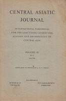 Jahn, K.(Ed.) : Central Asiatic Journal - International Periodical For The Languages, Literature, History And Archeology Of Central Asia. Vol. XI., No.2 