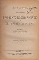 Cicero M. T. : Két beszéde - Pro Sexto Roscio Amerino és De imperio Cn. Pompei