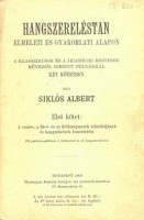 Siklós Albert : Hangszereléstan (első kötet)