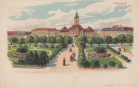 Szeged. Városháza, Széchenyi tér.  (Képes levelezőlap)