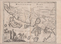 Cluver, Philipp  : Epirus hodie Canina - cum Mares Ionii Insulis Corcyra seu Corfu Cephalonia seu Cefalogna etc.