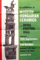Modern Hungarian Ceramics - at the Royal Festval Hall [London, 1963.]