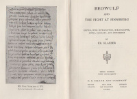 Klaeber. Fr. (Ed.) : Beowulf and The Fight at Finnsburg