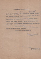Passuth László (1900-1979) autográf aláírásával ellátott meghatalmazás. 1947.