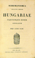 Schematismus inclyti Regni Hungariae partiumque eidem Andexarum. Pro anno 1840.