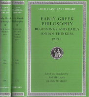 Early Greek Philosophy - Beginnings and Early Ionian Thinkers; Early Ionian Thinkers I-II.