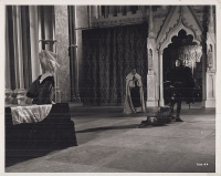 Laurence Olivier és Claire Bloom (Lady Anne) a Richard III (III. Richárd) c. angol filmben. [Original Stockphoto, 1955.]