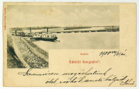 CSONGRÁD. Hajóhíd. (1900)