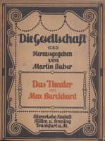 Burckhardt, Max : Das Theater