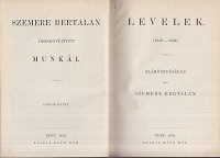 Szemere Bertalan : Levelek (1849-1862.) - Számüzetésében irta - -. 