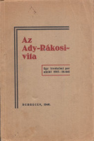 Az Ady-Rákosi-vita. Egy irodalmi per aktái 1915-1916-ból.