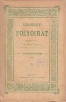 Kiss János (szerk.) : Bölcseleti folyóirat 1903. III. füzet.